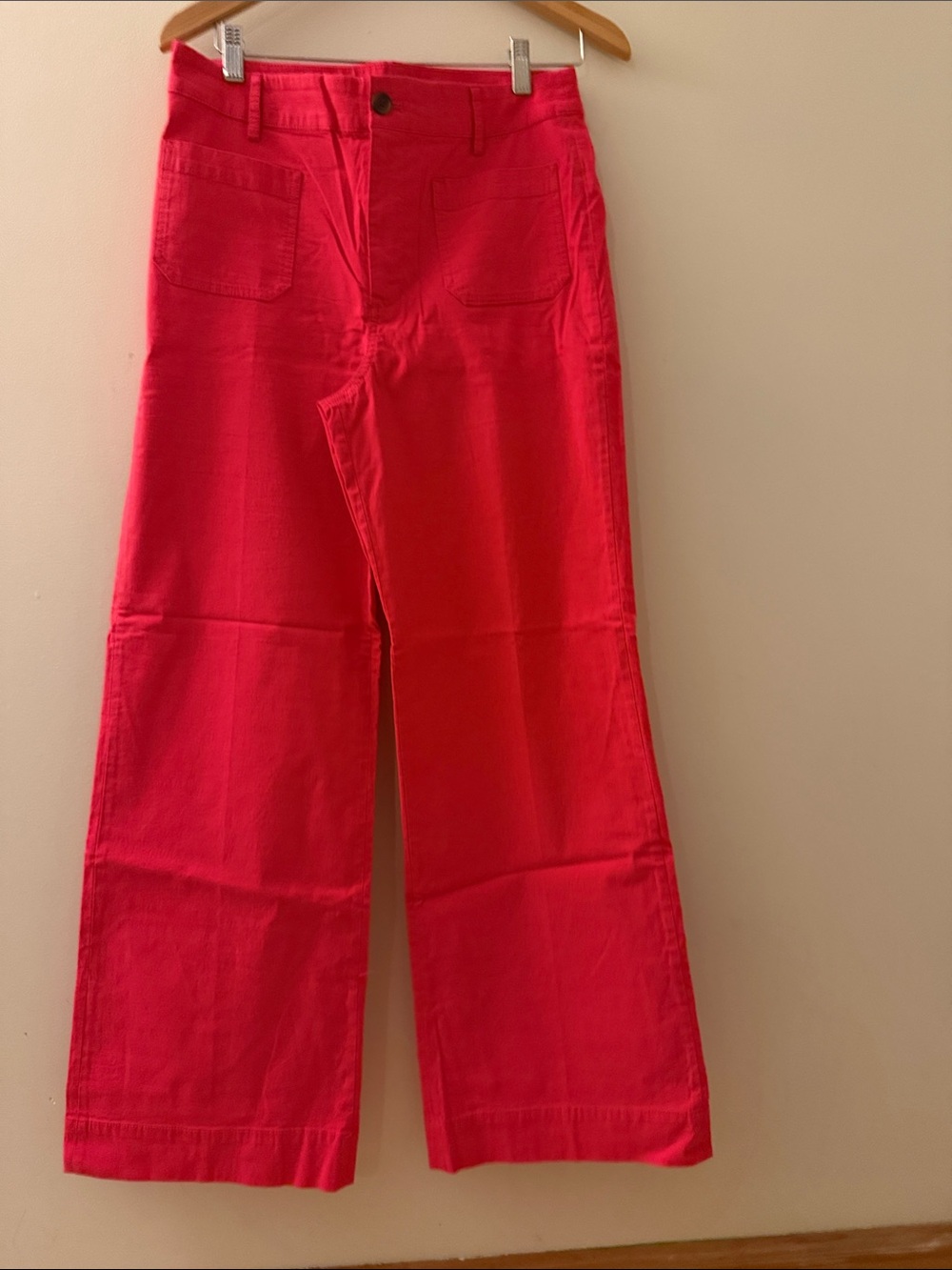 J. Crew women’s ' Wide-Leg Pants in Hot Pink, size 29, NWTs